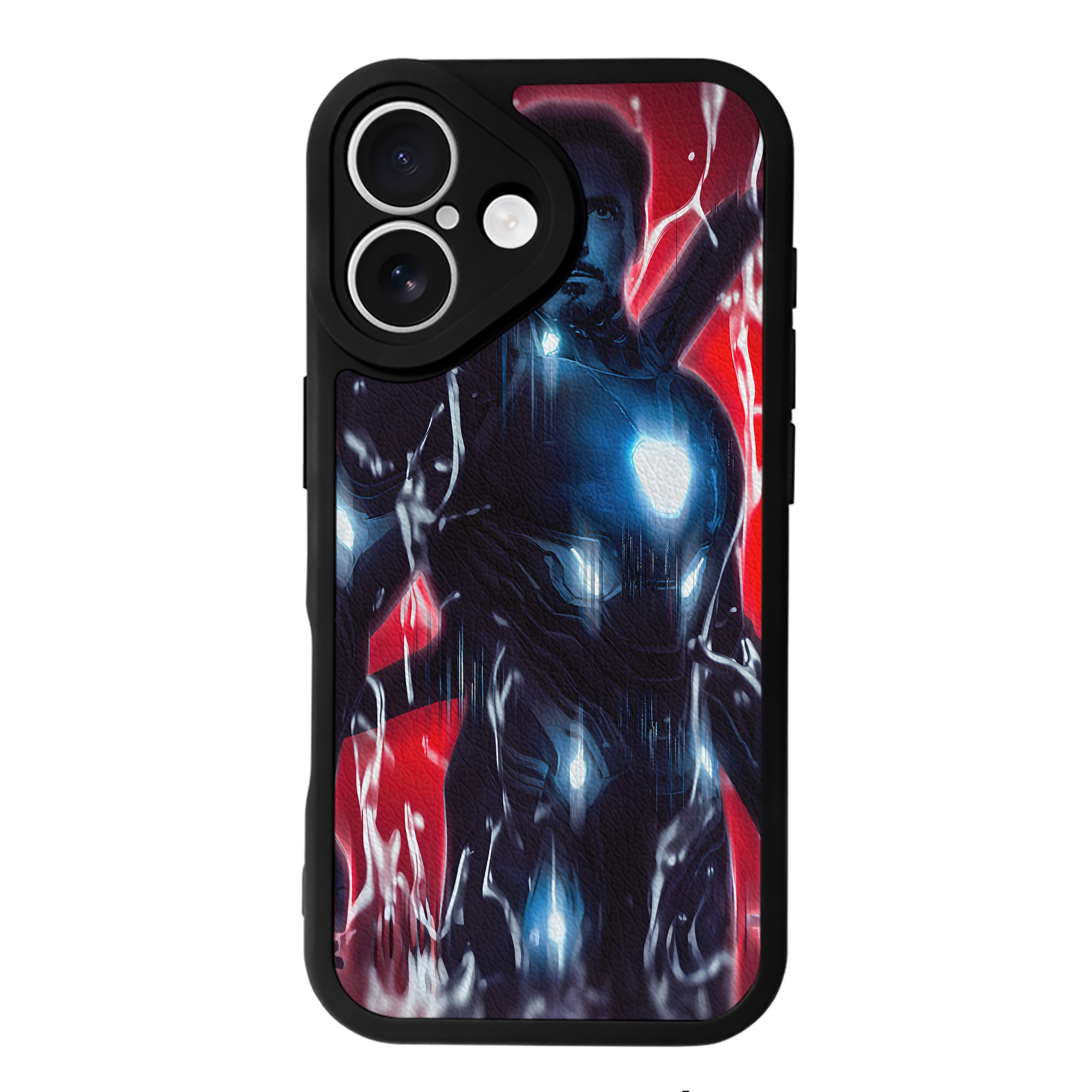 （画像用） アベンジャーズ The Avengers 【iPhone 16シリーズ対応】シリコンスマホケース（レザー調） 材質：シリコン